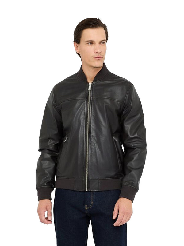 Giubbotti Uomo LIU JO UOMO - Bomber in pelle - Marrone