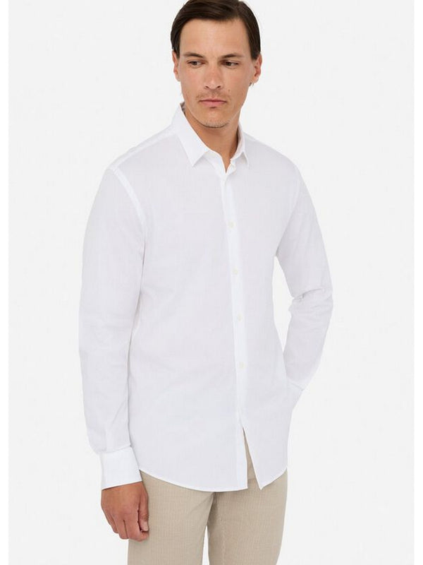 Camicie casual Uomo LIU JO UOMO - Camicia slim fit - Bianco