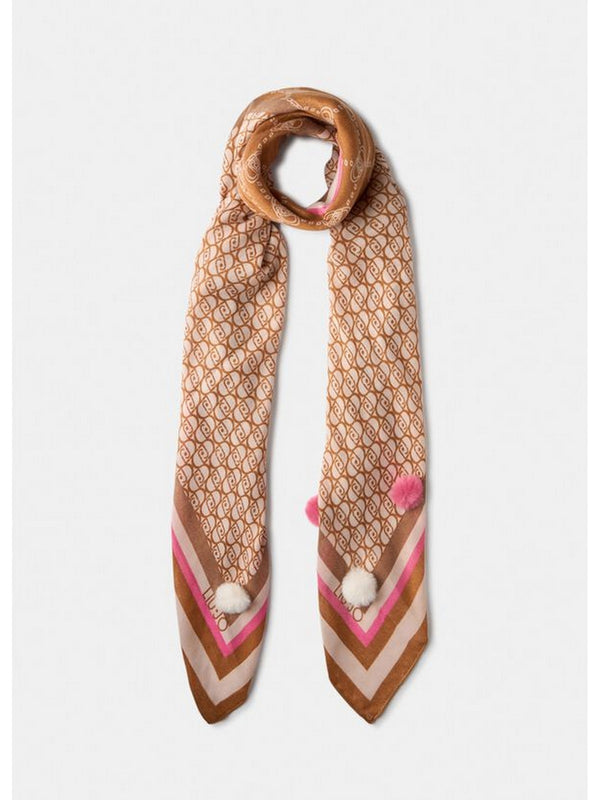 Foulard Donna Liu Jo - Foulard Logosqua - Beige