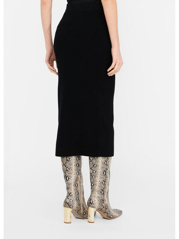 Gonne casual Donna Liu Jo - Gonna lunga in maglia - Nero