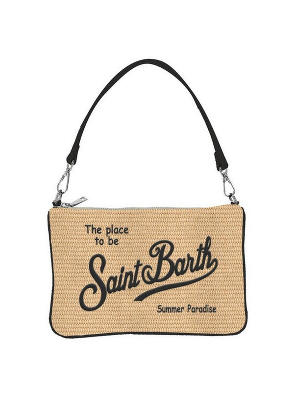 Borse a spalla Donna Mc2 Saint Barth - Parisienne In Paglia Con Logo e manico - Beige
