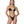 Load image into Gallery viewer, Coordinati Donna Me Fui - Bikini Triangolo E Slip Americano Fisso Guarda Pam - Nero
