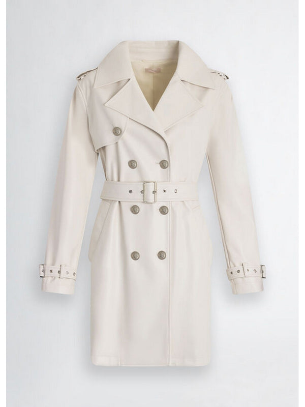 Giacche impermeabili Donna Liu Jo - Trench in tessuto spalmato - Bianco