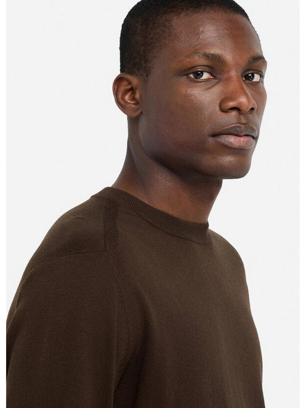 Maglie Uomo LIU JO UOMO - Maglia in cotone e seta - Marrone