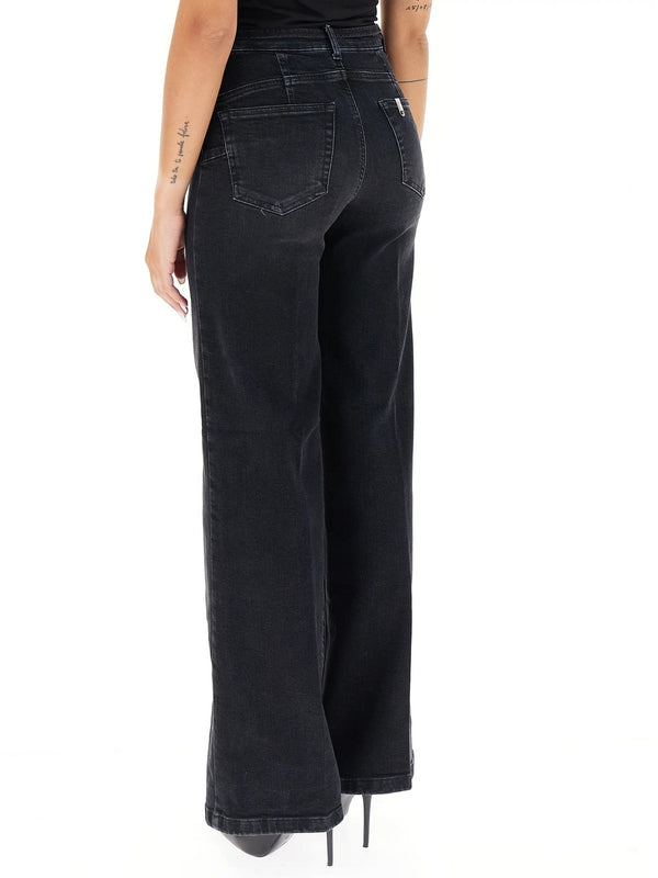 Jeans Donna Liu Jo - B.up Good Flare - Nero