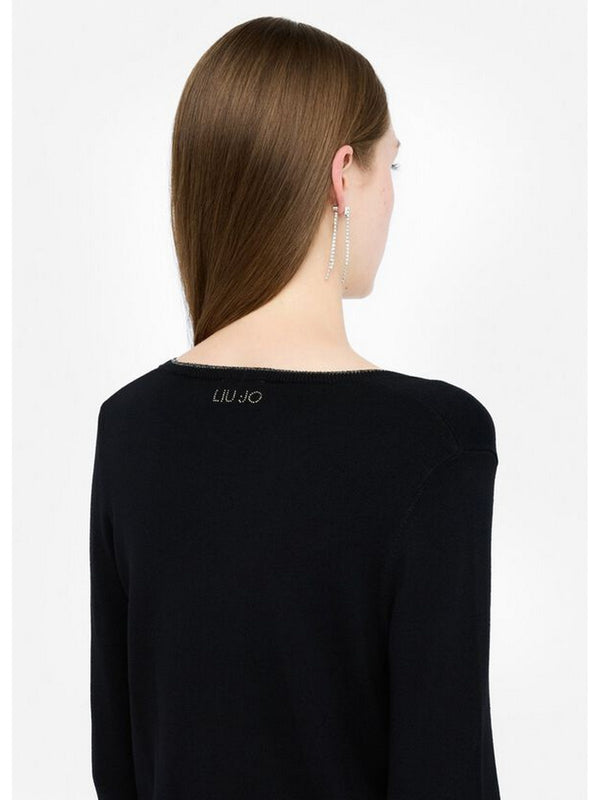 Cardigan Donna Liu Jo - Cardigan con dettagli in lurex® - Nero