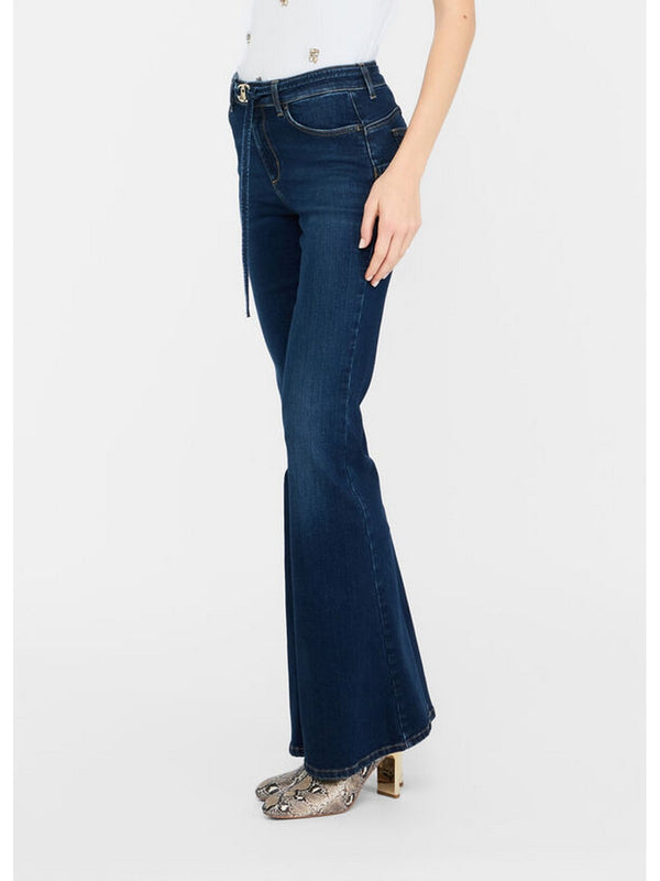 Jeans Donna Liu Jo - Jeans flare con cintura - Denim