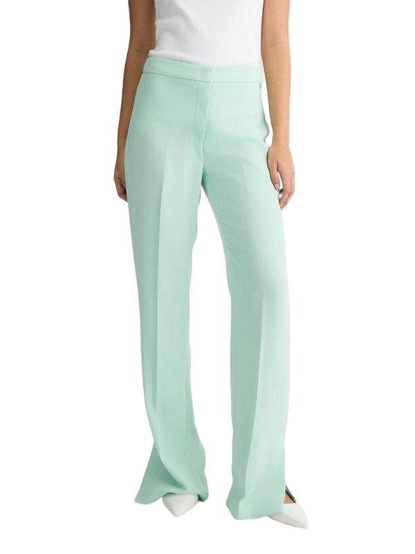 Pantaloni Donna Liu Jo - Pantaloni con spacco verde menta - Verde