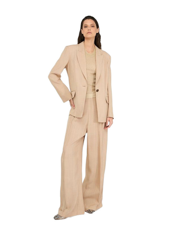 Pantaloni Donna Liu Jo - Pantaloni wide leg - Beige