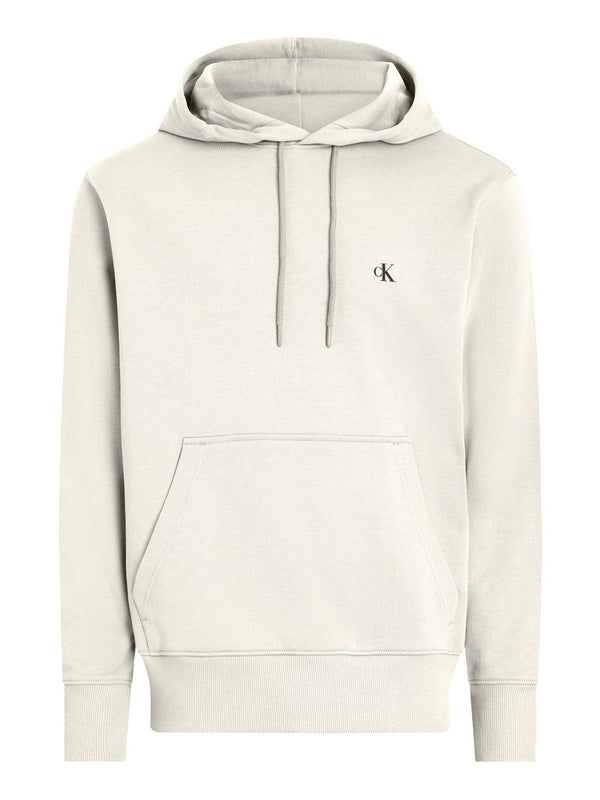 Felpe con cappuccio Uomo Calvin Klein - Felpa con cappuccio con logo e grafica sul retro - Beige