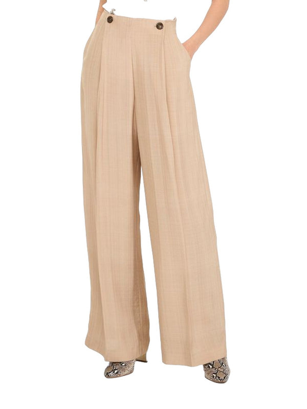 Pantaloni Donna Liu Jo - Pantaloni wide leg - Beige