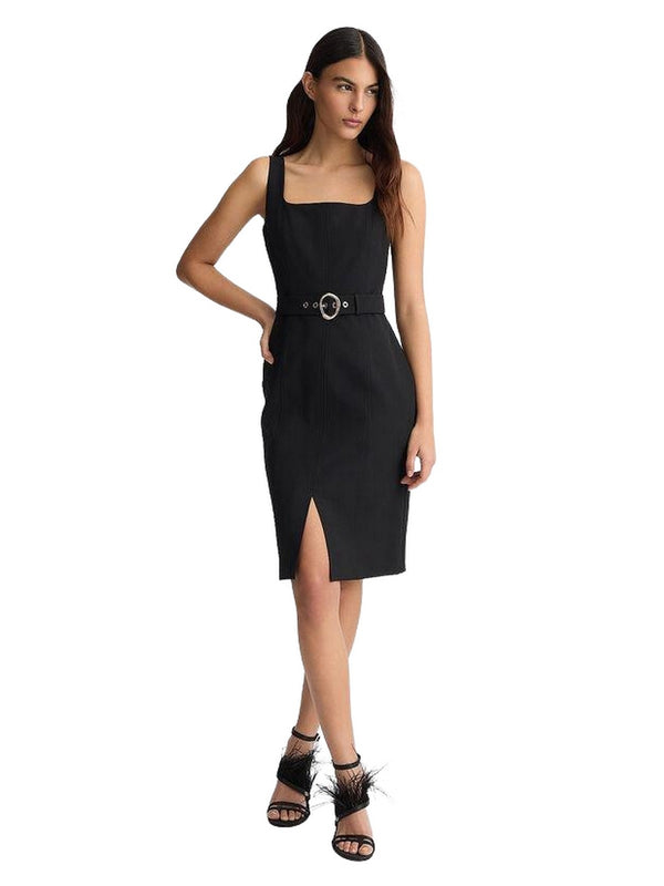 Vestiti da cocktail Donna Liu Jo - Tubino nero con cintura - Nero
