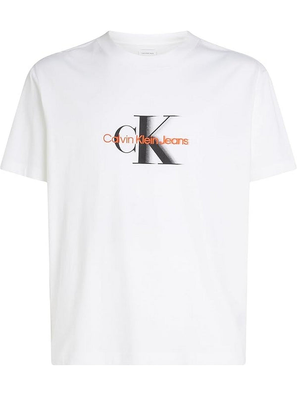 T-shirt Uomo Calvin Klein - T-Shirt Monologo - Bianco