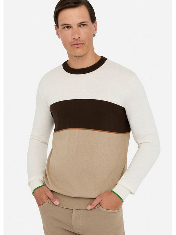 Maglioni Uomo LIU JO UOMO - Maglia in cotone e seta - Bianco