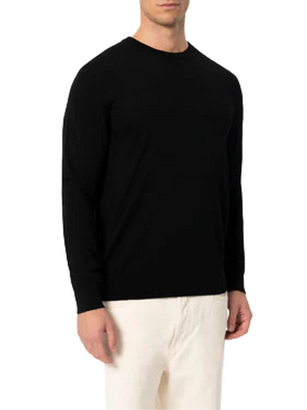 Maglie Uomo Mc2 Saint Barth - Maglione Regent in lana merino e cashmere - Nero