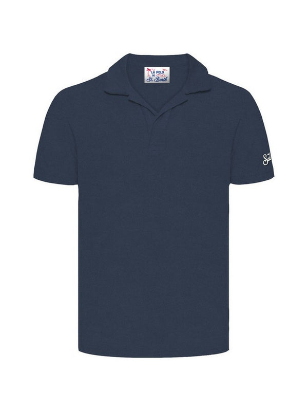 Polo Uomo Mc2 Saint Barth - polo in spugna Jeremy - Blu