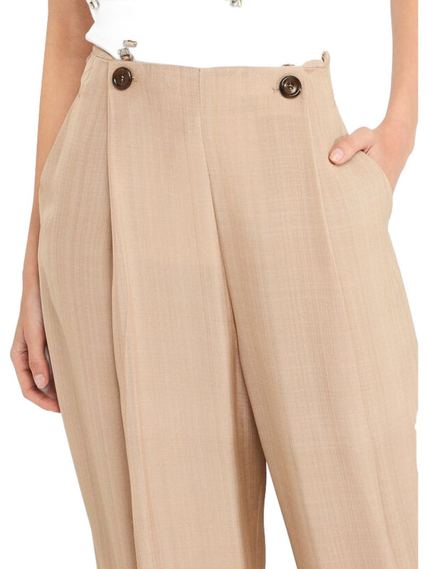 Pantaloni Donna Liu Jo - Pantaloni wide leg - Beige