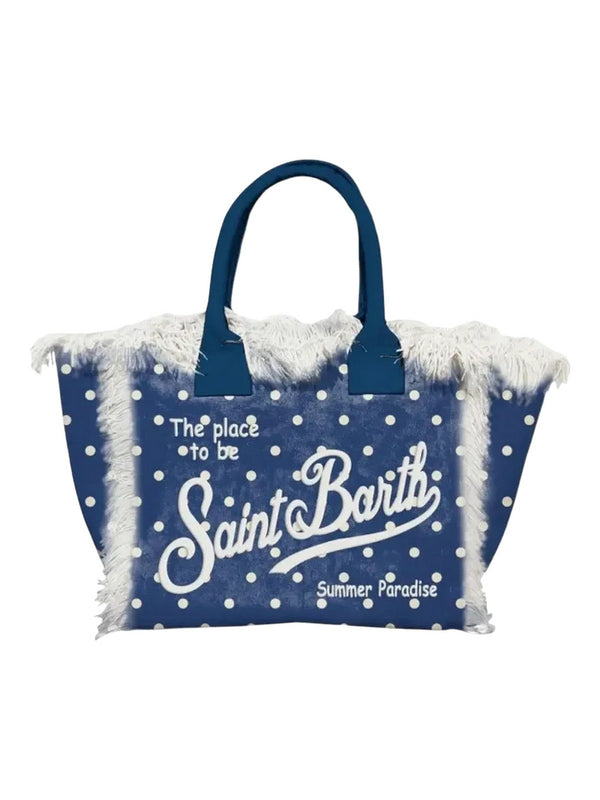 Borse a mano Donna Mc2 Saint Barth - Borsa A Mano Con Frange Colette Stampa Regular Poi - Blu