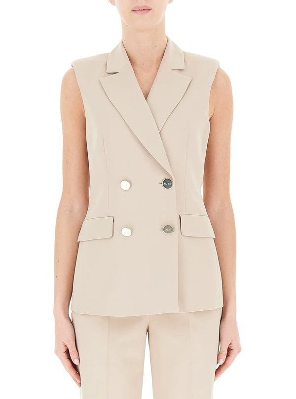 Gilet Donna Liu Jo - Gilet doppiopetto - Beige
