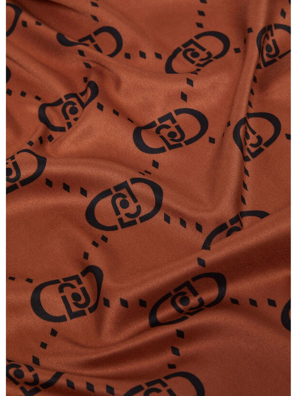 Foulard Donna Liu Jo - Foulard con logo monogram - Rosa