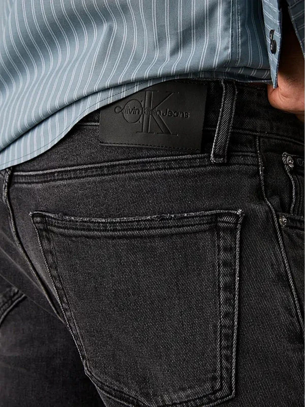 Jeans Uomo Calvin Klein - Slim Straight Jeans - Nero