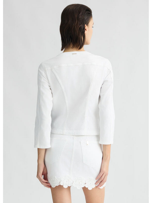 Giubbini Donna Liu Jo - Giacca bianca con ricami - Bianco