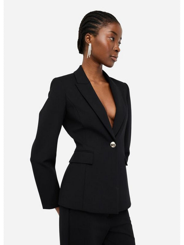 Giacche Donna Liu Jo - Blazer con spilla gioiello - Nero