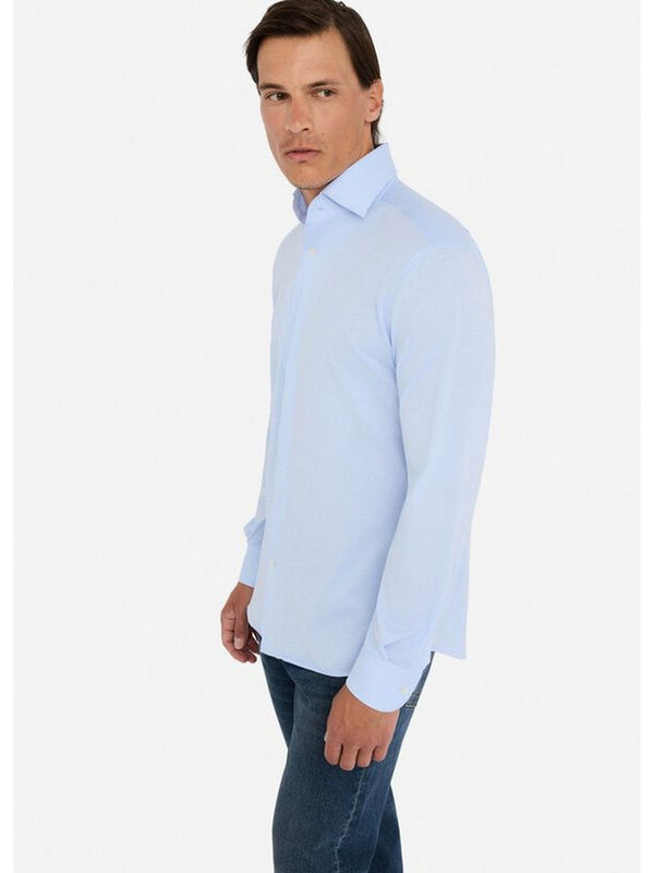 Camicie casual Uomo LIU JO UOMO - Camicia in cotone - Celeste