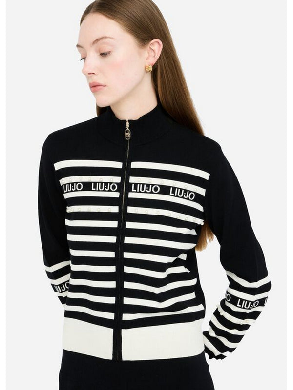 Maglie Donna Liu Jo - Cardigan a righe - Nero
