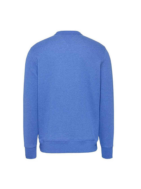 Felpe senza cappuccio Uomo Tommy Hilfiger - Felpa Con Badge - Azzurro