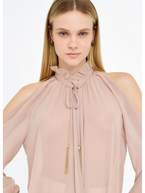 Bluse Donna Liu Jo - Blusa con cut-out - Rosa