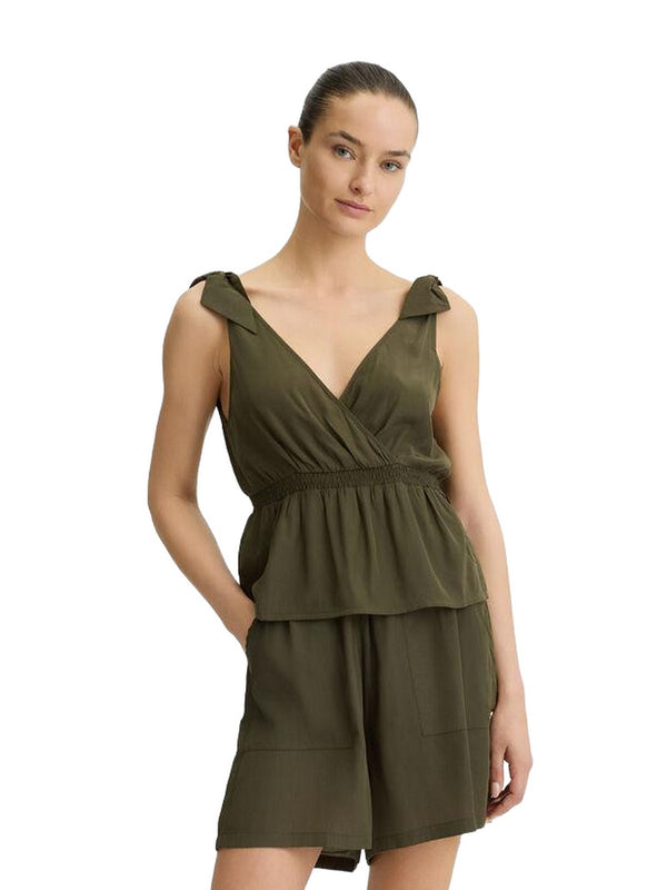 Canotte e top Donna Liu Jo - Top con fiocchetti - Verde
