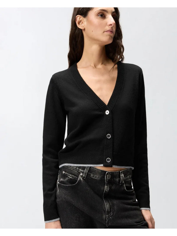 Cardigan Donna Pinko - Cardigan con scollo a V - Nero