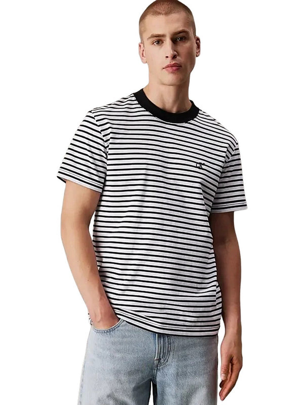 T-shirt Uomo Calvin Klein - T-shirt con monogramma - Nero