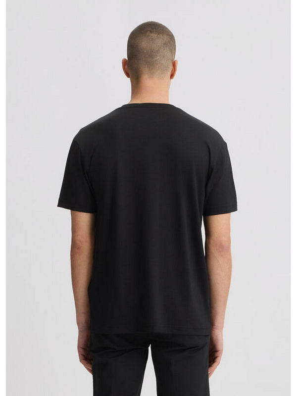 T-shirt Uomo LIU JO UOMO - T-shirt con scollo a V - Nero