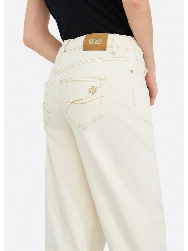 Jeans Donna Liu Jo - Pant. Carrot H.w - Beige