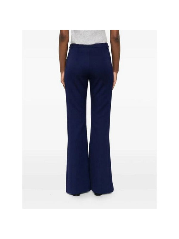 Pantaloni Donna Patrizia Pepe - Pantaloni flare con spacco - Blu
