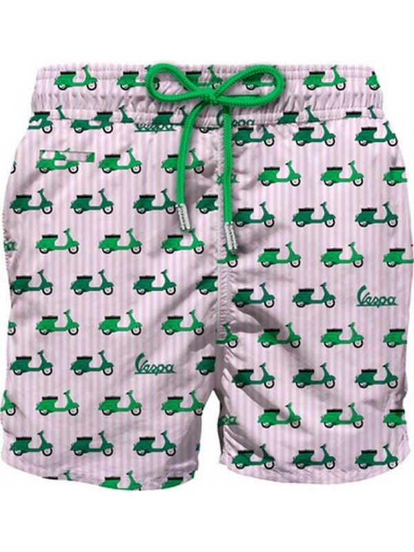 Pantaloncini e calzoncini Uomo Mc2 Saint Barth - Lighting micro fantasy mini vespa stripes s 2157 - Rosa