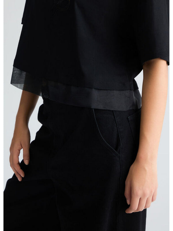 T-shirt Donna Liu Jo - T-shirt con logo - Nero
