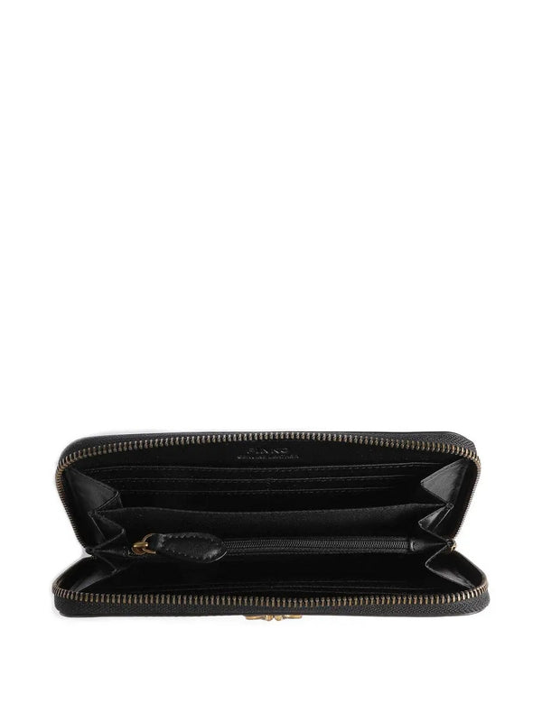 Portafogli Donna Pinko - Ryder Portafoglio pelle a grana fine nero - Nero