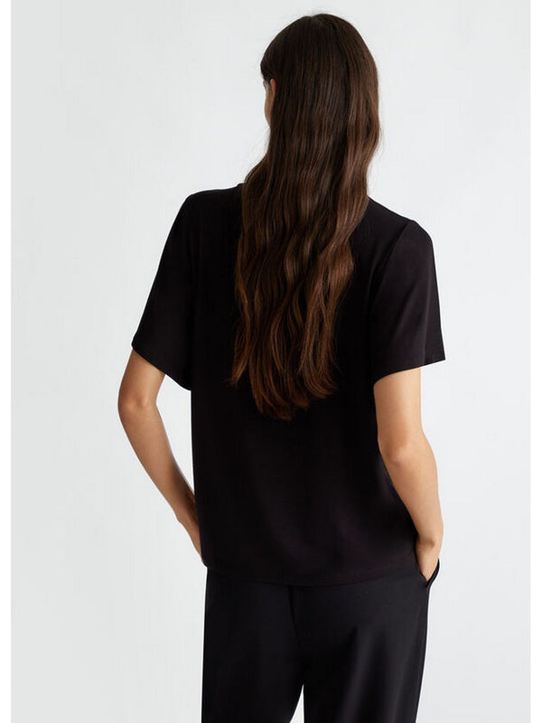 T-shirt Donna Liu Jo - T-shirt in jersey - Nero