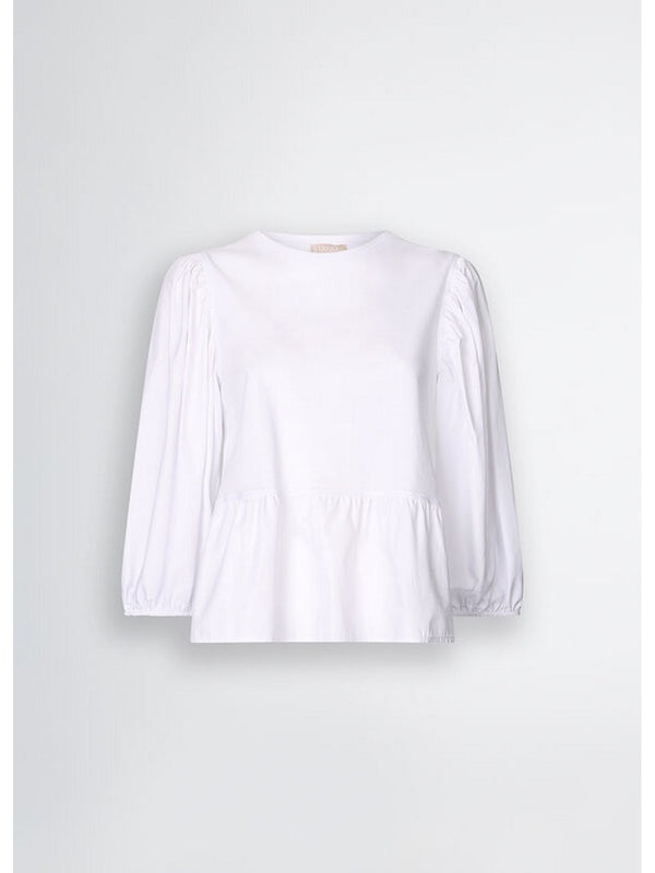 Bluse Donna Liu Jo - Blusa in popeline - Bianco