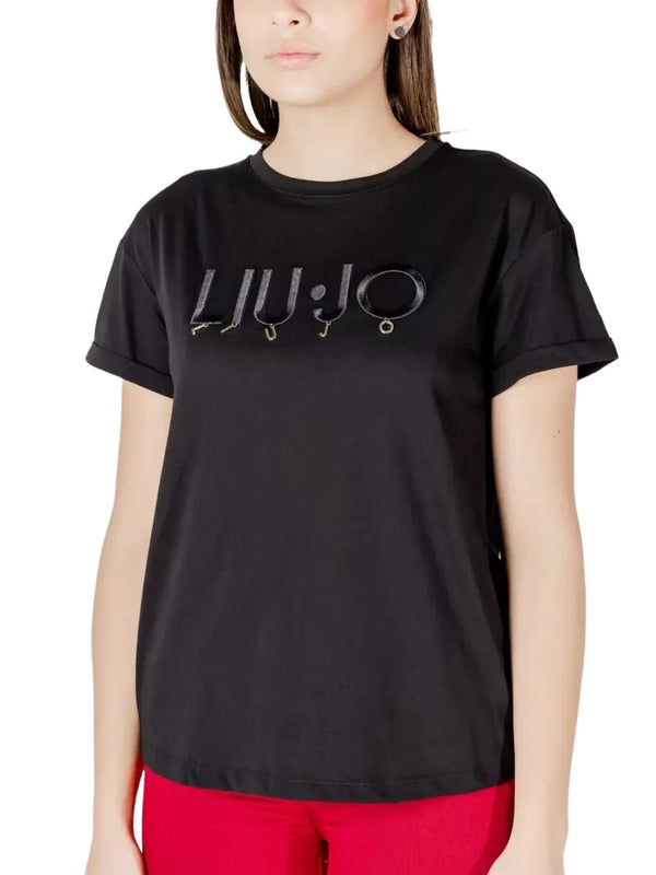 T-shirt Donna Liu Jo - T-shirt con logo - Nero