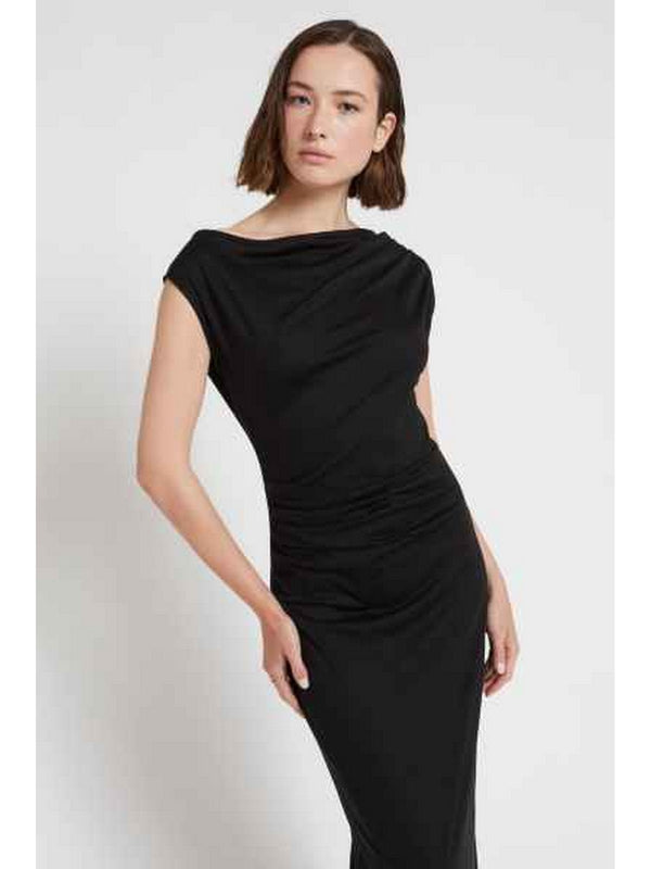 Vestiti casual Donna ottod'Ame - Abito Midi In Jersey - Nero