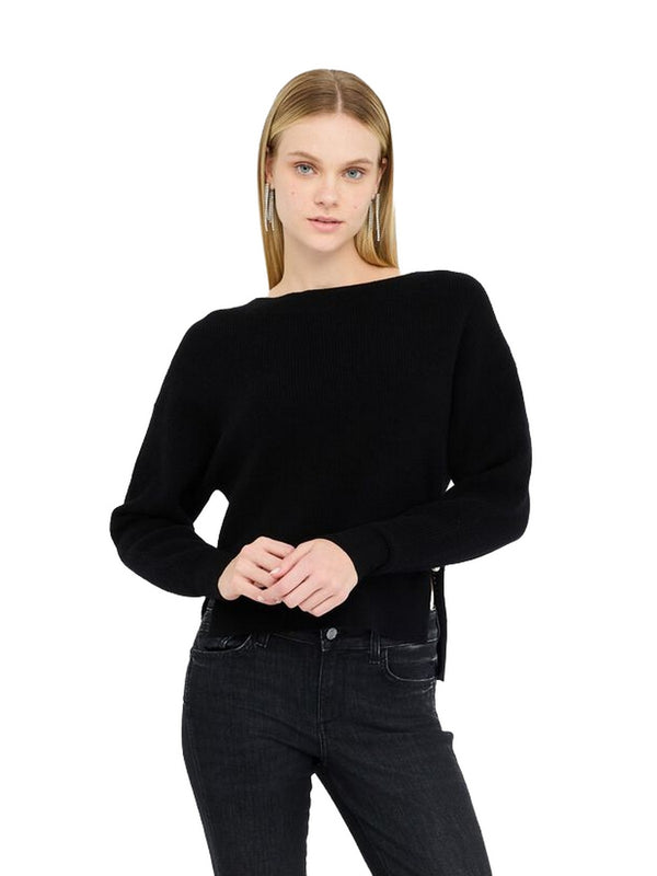 Maglie Donna Liu Jo - Maglia in lana e cashmere - Nero