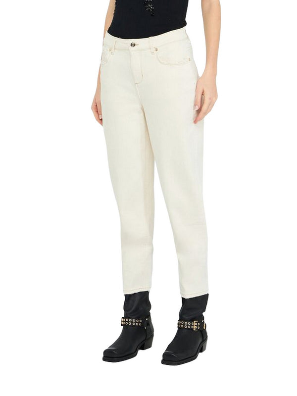 Jeans Donna Liu Jo - Pant. Carrot H.w - Beige