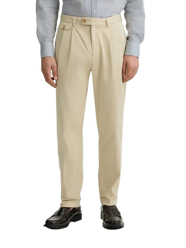 Pantaloni Uomo LIU JO UOMO - Pantaloni da uomo con pinces - Beige