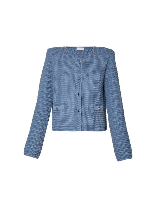 Cardigan Donna Liu Jo - Cardigan in maglia - Azzurro