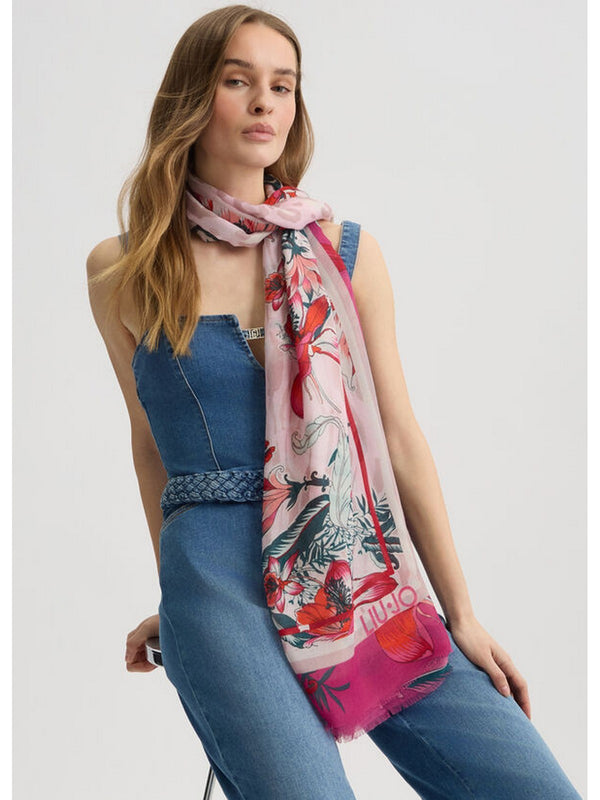 Foulard Donna Liu Jo - Foulard con stampa - Rosso