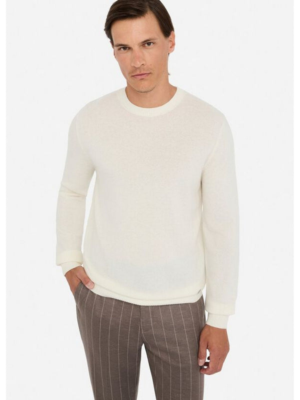 Maglie Uomo LIU JO UOMO - Maglia in lana e cashmere - Bianco